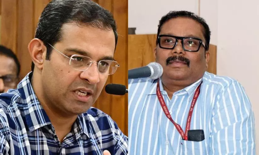 ബി അശോക് ആർ.എസ്.എസാണ്, സംഘ്പരിവാറാണ് എന്ന് പറഞ്ഞാൽ അങ്ങനെ ആവില്ല -മന്ത്രി റോജി എം. ജോൺ; ‘ഉന്നത വിദ്യാഭ്യാസ മേഖലയിലെ കാവിവത്കരണത്തെ പ്രതിരോധിക്കും’ ബി അശോക് ആർ.എസ്.എസാണ്, സംഘ്പരിവാറാണ് എന്ന് പറഞ്ഞാൽ അങ്ങനെ ആവില്ല -മന്ത്രി റോജി എം. ജോൺ; ‘ഉന്നത വിദ്യാഭ്യാസ മേഖലയിലെ കാവിവത്കരണത്തെ പ്രതിരോധിക്കും’