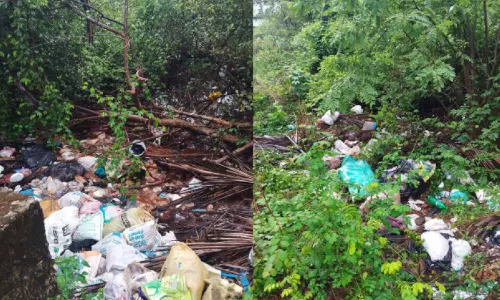 കൊ​പ്പ​ളം പു​ഴ​യോ​ര​ത്ത് മാ​ലി​ന്യം ത​ള്ളു​ന്നു; രോ​ഗ​വ്യാ​പ​ന ഭീ​തി​യി​ൽ നാ​ട്