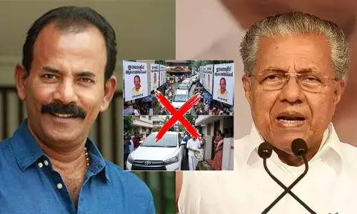 ‘ഇന്നസെന്റ് മരിച്ചപ്പോൾ പിണറായി വന്നത് 55 വാഹനങ്ങളുടെയും 560 പൊലീസിന്റേയും അകമ്പടിയോടെ’ -മേജർ രവിയുടെ ആരോപണത്തിനെതിരെ പിണറായി വിജയൻ