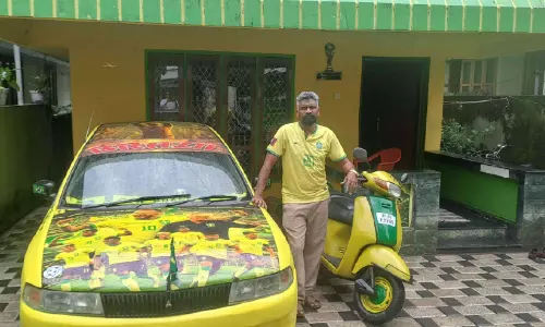 ലോകകപ്പ്; സുധീറിന്റെ വീടും കടയും കാറുമെല്ലാം ബ്രസീൽ മയം