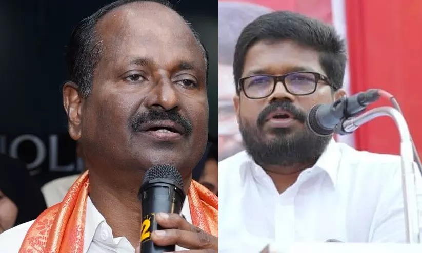 കെ.കെ. രാഗേഷിനെതിരെ ഒളിയാക്രമണമെന്ന് കാരായി രാജൻ; ‘നമ്മൾ തീയാവണം, കാട്ടുതീയാവണ’മെന്ന് ആഹ്വാനം; അണികളുടെ രൂക്ഷവിമർശനം കെ.കെ. രാഗേഷിനെതിരെ ഒളിയാക്രമണമെന്ന് കാരായി രാജൻ; ‘നമ്മൾ തീയാവണം, കാട്ടുതീയാവണ’മെന്ന് ആഹ്വാനം; അണികളുടെ രൂക്ഷവിമർശനം