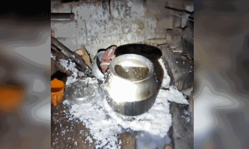 കഞ്ഞിക്കലംവരെ നശിപ്പിച്ച് കാട്ടാനകൾ കഞ്ഞിക്കലംവരെ നശിപ്പിച്ച് കാട്ടാനകൾ