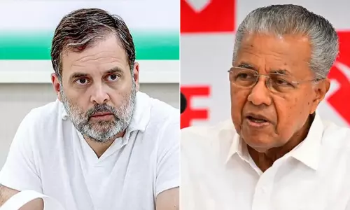 പിണറായി വിജയനെ ആലിംഗനം ചെയ്യാൻ കഴിയില്ല, അദ്ദേഹവുമായി രാഷ്ട്രീയ പോരാട്ടമുണ്ടെന്ന് രാഹുൽ ഗാന്ധി