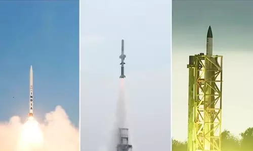 പ്രതിരോധ മേഖലയിൽ ചരിത്ര നേട്ടവുമായി ഡി.ആർ.ഡി.ഒ; 24 മണിക്കൂറിനിടെ വിജയകരമായി പൂർത്തിയാക്കിയത് മൂന്ന് മിസൈൽ പരീക്ഷണങ്ങൾ