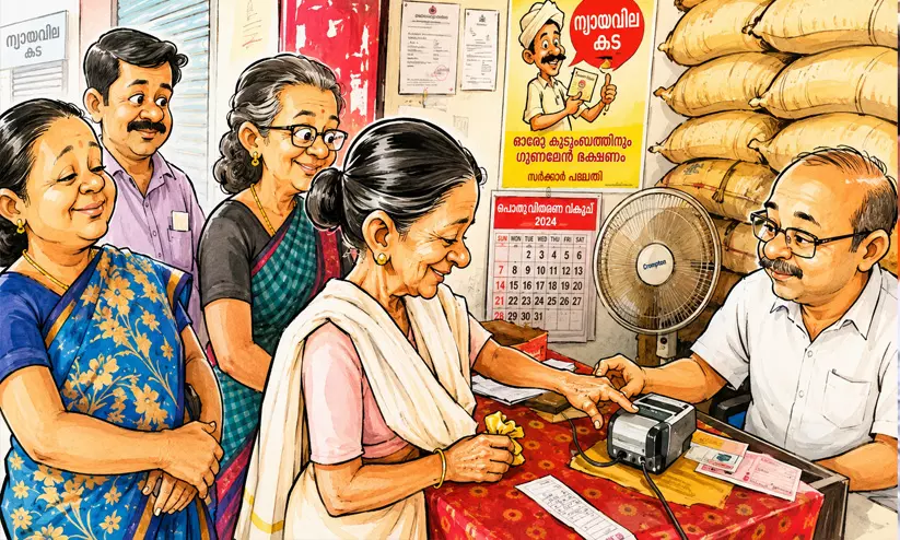 റേഷൻകടകളിൽ കരിഞ്ചന്ത, കൃത്രിമം; ‘ഓപറേഷൻ ഭക്ഷ്യസുരക്ഷയിൽ’ തെളിഞ്ഞത് കള്ളക്കളികൾ! റേഷൻകടകളിൽ കരിഞ്ചന്ത, കൃത്രിമം; ‘ഓപറേഷൻ ഭക്ഷ്യസുരക്ഷയിൽ’ തെളിഞ്ഞത് കള്ളക്കളികൾ!