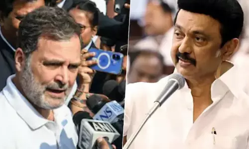 വലിയ തമാശ, രാഷ്ട്രീയമായി പക്വതയില്ലാത്തയാൾ; ഇൻഡ്യാ സഖ്യത്തിലെ വിള്ളലിൽ രാഹുൽ ഗാന്ധിക്കെതിരെ ദ്വിമുഖ ആക്രമണവുമായി ഡി.എം.കെ