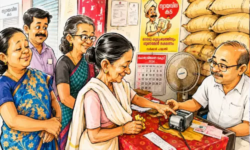 റേഷൻകടകളിൽ കരിഞ്ചന്ത, കൃത്രിമം; ‘ഓപറേഷൻ ഭക്ഷ്യസുരക്ഷയിൽ’ തെളിഞ്ഞത് കള്ളക്കളികൾ! റേഷൻകടകളിൽ കരിഞ്ചന്ത, കൃത്രിമം; ‘ഓപറേഷൻ ഭക്ഷ്യസുരക്ഷയിൽ’ തെളിഞ്ഞത് കള്ളക്കളികൾ!