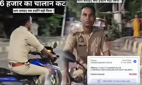 ‘‘ഹെൽമറ്റ് എവിടെ സാറേ..?’’ പിഴ ഈടാക്കിയ പൊലീസുകാരനെതന്നെ ചോദ്യം ചെയ്ത് യുവാവ്; സമൂഹ മാധ്യമങ്ങളിൽ വൈറലായി വിഡിയോ ‘‘ഹെൽമറ്റ് എവിടെ സാറേ..?’’ പിഴ ഈടാക്കിയ പൊലീസുകാരനെതന്നെ ചോദ്യം ചെയ്ത് യുവാവ്; സമൂഹ മാധ്യമങ്ങളിൽ വൈറലായി വിഡിയോ