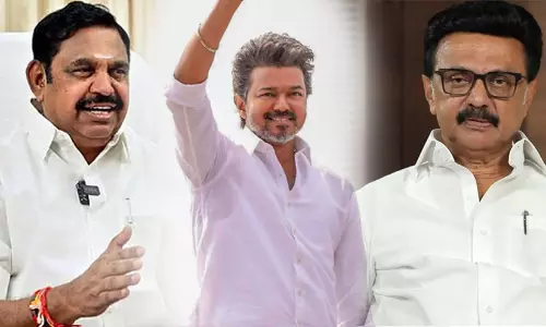 വിജയ്‌യുടെ രാഷ്ട്രീയ മുന്നേറ്റം തടയാൻ ദ്രാവിഡ കക്ഷികൾ ഒന്നിക്കുന്നു; എ.ഐ.എ.ഡി.എം.കെയുമായി സഖ്യമാകാം- ഡി.എം.കെ