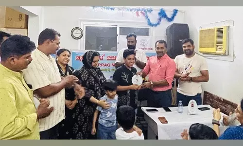 ഗണിതവേഗത്തിൽ ലോക റെക്കോർഡ് നേടിയ മെഹ്ഫിൽ സുൽത്താനെ മുഹറഖ് മലയാളി സമാജം ആദരിച്ചു