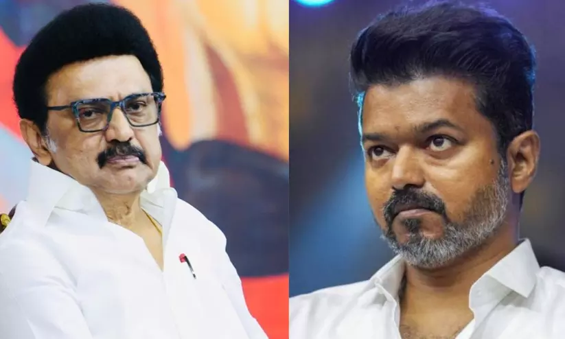 MK Stalin TVK Vijay MK Stalin TVK Vijay