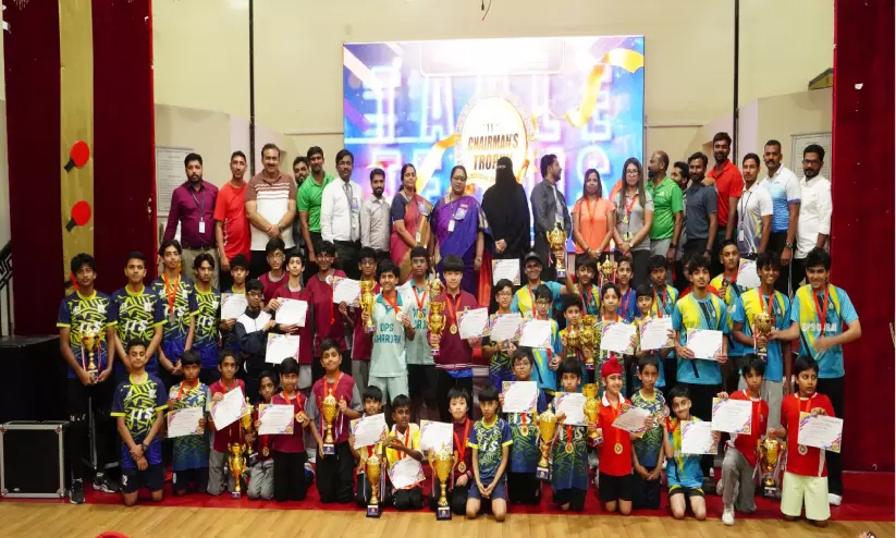 ഷാർജ ഇന്ത്യ ഇൻ്റർനാഷണൽ സ്കൂൾ ചെയർമാൻസ് ട്രോഫി; ടേബിൾ ടെന്നിസ് കിരീടം ഡൽഹി പ്രൈവറ്റ് സ്കൂൾ ദുബൈക്ക് ഷാർജ ഇന്ത്യ ഇൻ്റർനാഷണൽ സ്കൂൾ ചെയർമാൻസ് ട്രോഫി; ടേബിൾ ടെന്നിസ് കിരീടം ഡൽഹി പ്രൈവറ്റ് സ്കൂൾ ദുബൈക്ക്