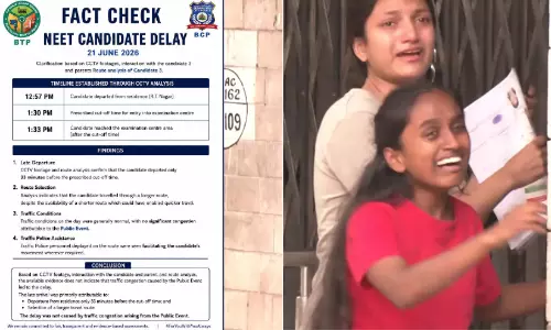കോൺഗ്രസ് റാലി​​​യെ തുടർന്നുണ്ടായ ഗതാഗതക്കുരുക്കിൽ ബംഗളൂരുവിൽ മൂന്ന് വിദ്യാർഥികൾക്ക് നീറ്റ് പരീക്ഷ എഴുതാനായില്ല; വിഷയത്തിൽ വ്യക്തതയുമായി കോൺഗ്രസ്
