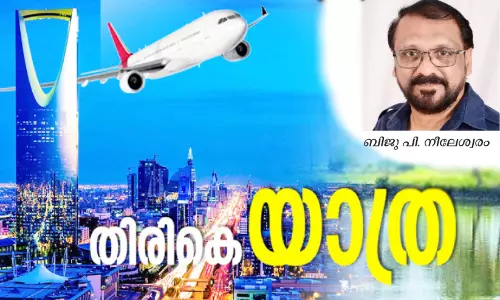ബി​ജു പി. ​നീ​ലേ​ശ്വ​രം പ്ര​വാ​സ വേ​ഷ​മ​ഴി​ക്കു​മ്പോ​ൾ