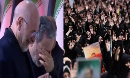 വികാരനിർഭരം! ഖാംനഈയുടെ അന്ത്യയാത്രയിൽ വിങ്ങിപ്പൊട്ടി സ്പീക്കറും വിദേശകാര്യ മന്ത്രിയും, മകൻ മുജ്തബ വിട്ടുനിന്നു?
