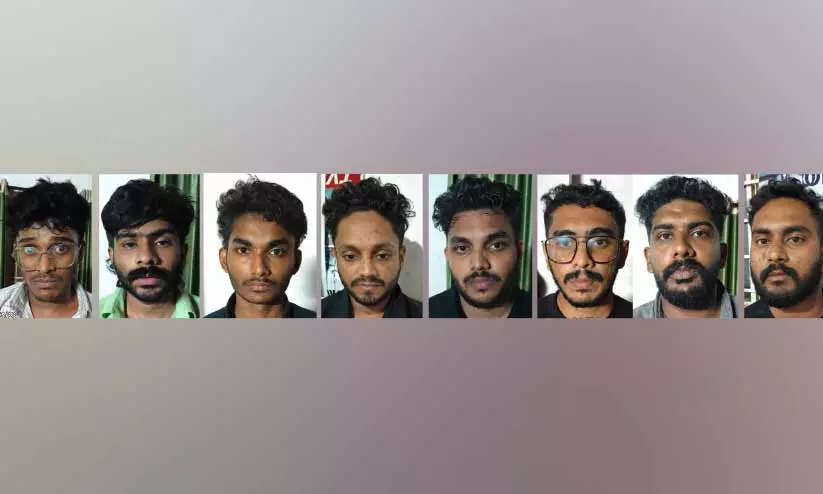 പന്തീരങ്കാവ് വിൽപനക്കായി എത്തിച്ച ലഹരിമരുന്നുമായി എട്ട് യുവാക്കള് പിടിയിൽ പന്തീരങ്കാവ് വിൽപനക്കായി എത്തിച്ച ലഹരിമരുന്നുമായി എട്ട് യുവാക്കള് പിടിയിൽ