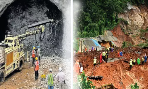 കള്ളാടി മണ്ണിടിച്ചിൽ: വയനാട് തുരങ്കപാത നിർമാണം നിർത്തിവെച്ചു
