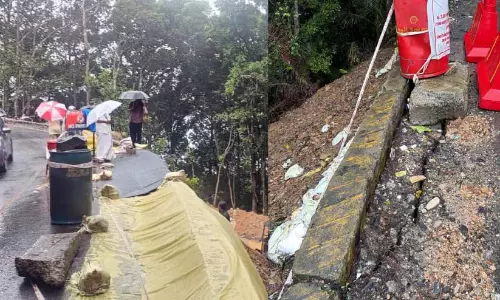 ശ്രദ്ധിക്കുക! ചുരം എട്ടാം വളവിൽ വിള്ളൽ