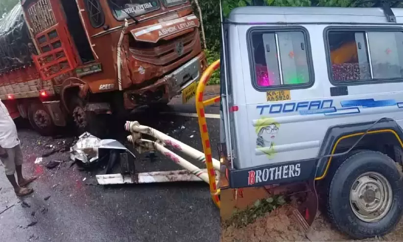 ഉത്തര കന്നഡയിൽ ലോറിയും എം.യുവിയും കൂട്ടിയിടിച്ച് ഏഴ് മരണം ഉത്തര കന്നഡയിൽ ലോറിയും എം.യുവിയും കൂട്ടിയിടിച്ച് ഏഴ് മരണം
