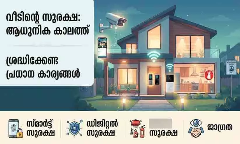 വീടിന്റെ സുരക്ഷ: ആധുനിക കാലത്ത് ശ്രദ്ധിക്കേണ്ട കാര്യങ്ങൾ വീടിന്റെ സുരക്ഷ: ആധുനിക കാലത്ത് ശ്രദ്ധിക്കേണ്ട കാര്യങ്ങൾ
