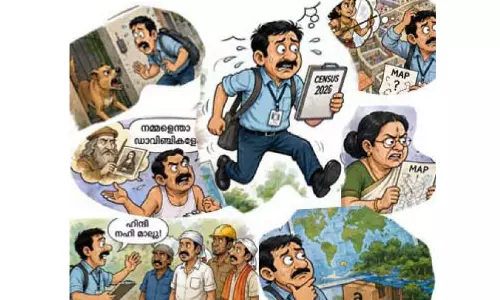സെ​ൻ​സ​സ് ക​ണ​ക്കെ​ടു​ക്കാ​ൻ നെ​ട്ടോ​ട്ടം; ന​ർ​മ​ത്തി​ൽ ചാ​ലി​ച്ച അ​നു​ഭ​വ​ങ്ങ​ളു​മാ​യി ഉ​ദ്യോ​ഗ​സ്ഥ​ർ