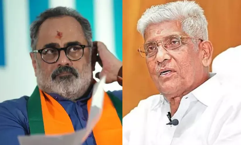 ‘എന്എസ്എസ് ജനറല് സെക്രട്ടറി ജി. സുകുമാരന് നായര്ക്കെതിരെ ബിജെപി’ എന്ന തരത്തില് പ്രചരിപ്പിക്കുന്ന വാര്ത്തകള് സത്യവിരുദ്ധമെന്ന് രാജീവ് ചന്ദ്രശേഖര് ‘എന്എസ്എസ് ജനറല് സെക്രട്ടറി ജി. സുകുമാരന് നായര്ക്കെതിരെ ബിജെപി’ എന്ന തരത്തില് പ്രചരിപ്പിക്കുന്ന വാര്ത്തകള് സത്യവിരുദ്ധമെന്ന് രാജീവ് ചന്ദ്രശേഖര്