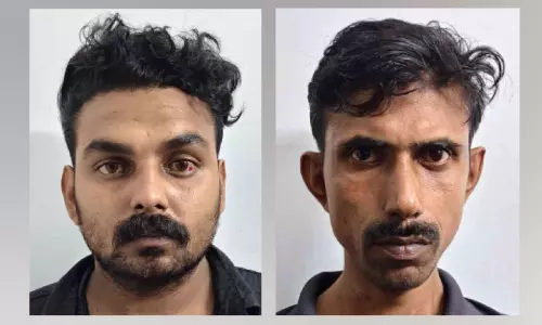 വി​ൽ​പ​ന​ക്കായി എം.​ഡി.​എം.​എ പാ​ക്ക​റ്റു​ക​ളാ​ക്കു​ന്ന​തി​നി​ടെ ര​ണ്ടു​പേ​ർ പി​ടി​യി​ൽ