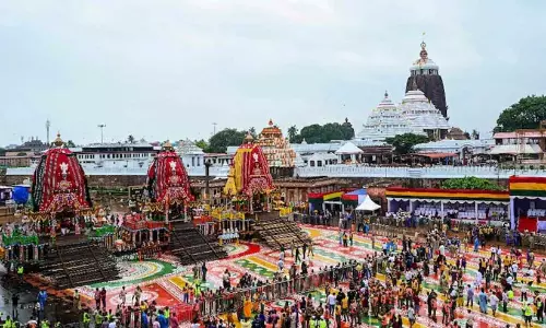 കനത്തമഴയിൽ പുരിയിൽ ജഗന്നാഥ രഥയാത്ര കനത്തമഴയിൽ പുരിയിൽ ജഗന്നാഥ രഥയാത്ര