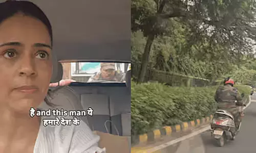 ഇന്ത്യൻ ആർമിക്ക് ഒരു വലിയ സല്യൂട്ട്; യുവതിയുടെ ചാർജ് തീർന്ന വാഹനം ഏറെ ദൂരം തള്ളി നീക്കി ചാർജിങ് സ്റ്റേഷനിൽ എത്തിച്ച് ജവാൻ, വൈറലായി വിഡിയോ