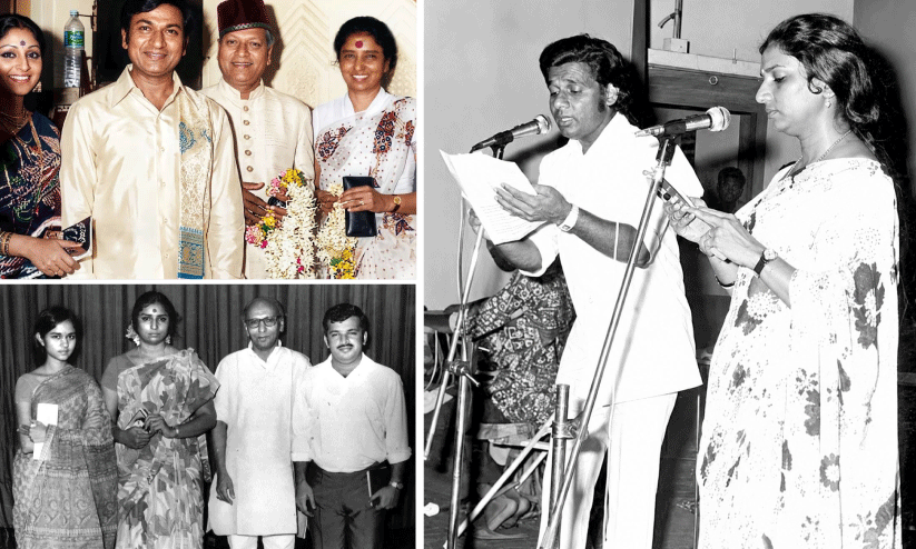ഉസ്താദ് ബിസ്മില്ലാ ഖാൻ, നടൻ രാജ്കുമാർ, നടി ജയപ്രദ എന്നിവർക്കൊപ്പം,ഹിന്ദി ചലച്ചിത്ര സംഗീത സംവിധായകൻ ജയ്ദേവ്, ഗായിക ദർശന, ഗായകൻ പി. ജയചന്ദ്രൻ എന്നിവർക്കൊപ്പം എസ്. ജാനകി,യേശുദാസിനൊപ്പം ഒരു വേദിയിൽ പാടുന്ന എസ്. ജാനകി