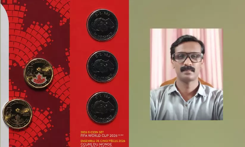 ലോകകപ്പ് സ്പെഷൽ നാണയം സ്വന്തമാക്കി ഷംനാസ് ലോകകപ്പ് സ്പെഷൽ നാണയം സ്വന്തമാക്കി ഷംനാസ്