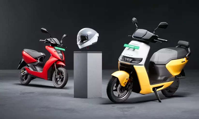 Ather Energy 450 and Rista electric scooters Ather Energy 450 and Rista electric scooters