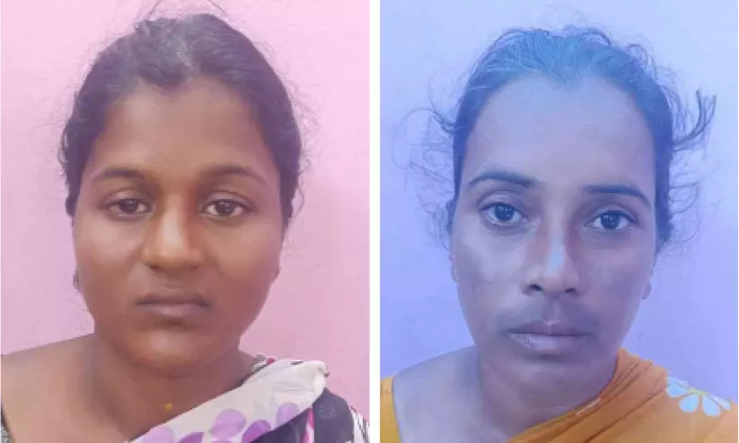 ബസിൽ മാല മോഷണം; രണ്ട് സ്ത്രീകൾ അറസ്റ്റിൽ ബസിൽ മാല മോഷണം; രണ്ട് സ്ത്രീകൾ അറസ്റ്റിൽ