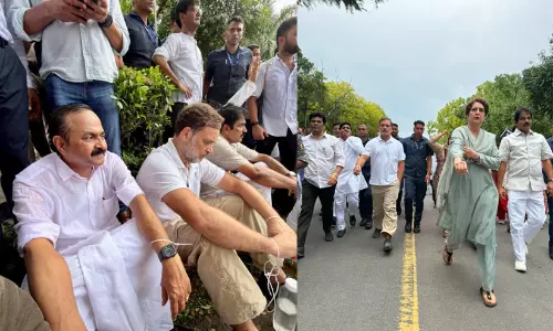 VD Satheesan, Rahul Gandhi, Priyanka Gandhi
