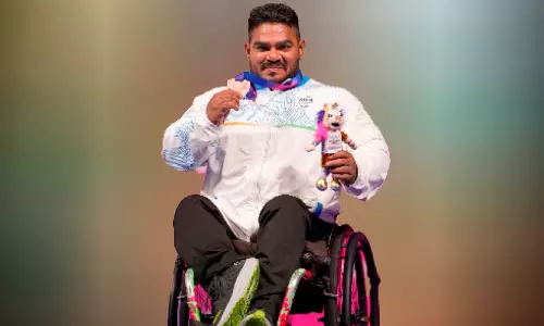 കോ​മ​ൺ​വെ​ൽ​ത്ത് ഗെ​യിംസ്: പു​രു​ഷ പ​വ​ർ​ലി​ഫ്റ്റി​ങ്ങി​ൽ ഇ​ന്ത്യ​യു​ടെ ജ​ന്ദു​കു​മാ​റി​ന് വെ​ങ്ക​ലം