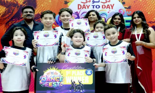 അൽ ഖാസിമിയ ഡേ ടു ഡേ ഡാൻസ് ഫെസ്റ്റ്: റിഥമിക്സ്​ ജേതാക്കൾ