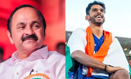 വെള്ളിത്തിളക്കം; കോമൺവെൽത്ത് മെഡൽ ജേതാവ് എം. ശ്രീശങ്കറിനെ അഭിനന്ദിച്ച് മുഖ്യമന്ത്രി