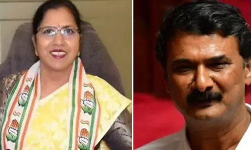 എം.കെ. പ്രണേഷിന് പദവി നഷ്ടം; കോൺഗ്രസിന്റെ ഗായത്രി ഗൗഡചിക്കമഗളൂരു എം.എൽ.സി