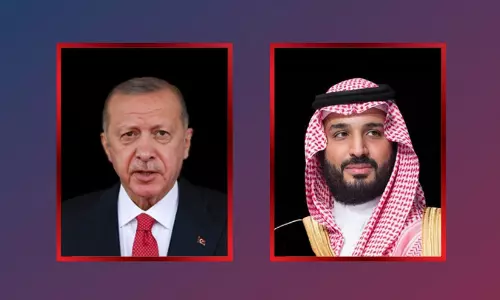 Turkish President Recep Tayyip Erdoğan, Saudi Crown Prince Mohammed bin Salman Turkish President Recep Tayyip Erdoğan, Saudi Crown Prince Mohammed bin Salman