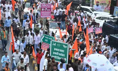 Karni Sena led march to BJP office