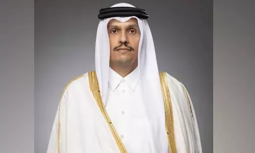 ഖ​ത്ത​ർ പ്ര​ധാ​ന​മ​ന്ത്രി -ഈ​ജി​പ്ഷ്യ​ൻ   വി​ദേ​ശ​കാ​ര്യ മ​ന്ത്രി കൂ​ടി​ക്കാ​ഴ്ച