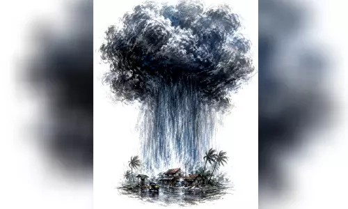 കേരളത്തിനുമേൽ ഗറില മഴ കേരളത്തിനുമേൽ ഗറില മഴ