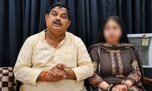BJP MLA Gyan Tiwari and his daughter