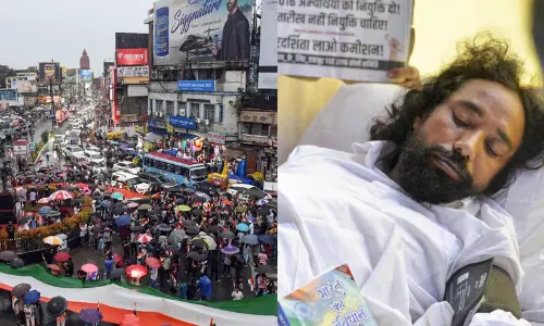 ഝാർഖണ്ഡിൽ നിരാഹാരമിരിക്കുന്ന വിദ്യാർഥിനേതാവിന്റെ ആരോഗ്യനില വഷളായി, ഇന്ന് വീണ്ടും ചർച്ച ഝാർഖണ്ഡിൽ നിരാഹാരമിരിക്കുന്ന വിദ്യാർഥിനേതാവിന്റെ ആരോഗ്യനില വഷളായി, ഇന്ന് വീണ്ടും ചർച്ച
