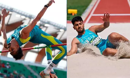 അ​ണ്ട​ർ 20 ലോ​ക അ​ത്‍ല​റ്റി​ക്സ് ചാ​മ്പ്യ​ൻ​ഷി​പ്പ്; ഹൈ​ജം​പി​ൽ ബ​സ​ന്തി​ന് വെ​ള്ളി; ലോ​ങ് ജം​പി​ൽ ഷാ​ന​വാ​സി​ന് വെ​ങ്ക​ലം
