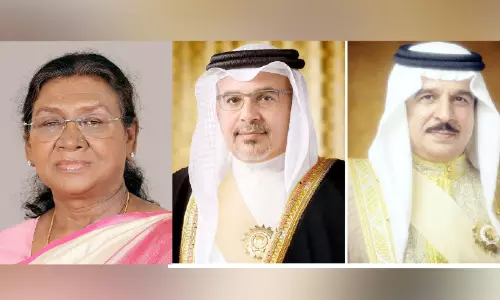 ഇന്ത്യൻ സ്വാതന്ത്ര്യദിനം; രാഷ്ട്രപതിക്ക് ആശംസയറിയിച്ച് ബഹ്റൈൻ ഭരണാധികാരികൾ