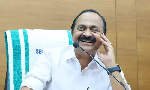 Kerala Chief Minister VD Satheesan addressing a press meet