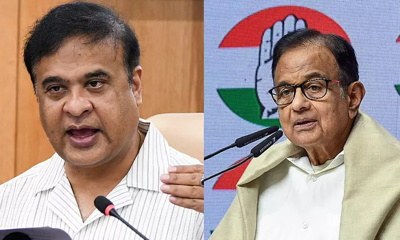 Assam CM Himanta Sarma Calls Chidambaram Pure Naxal Assam CM Himanta Sarma Calls Chidambaram Pure Naxal