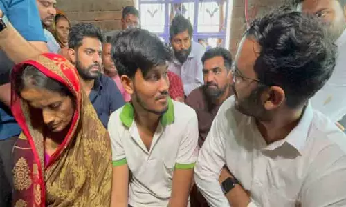 CJP activist Sheikh Abdul Hafiz who demanded a government school in memory of his late father Sheikh Mohammad Mafik along with CJP Ashuthosh Ranga