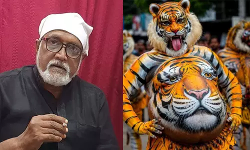 പുലിക്കളി വൈകൃതമെന്ന പരാമർശം: ഖേദവുമായി വി.കെ. ശ്രീരാമൻ; ‘ഈ കലാരൂപം കുറേക്കൂടി മനോഹരമാക്കാനുള്ള ശ്രമങ്ങൾ ഉണ്ടാവട്ടെ’